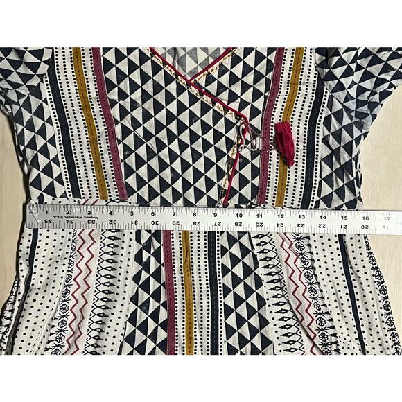 Avaasa Indian Made Boho Summer Long Hippie‎ Dress Multi Colored Size Small - Picture 8 of 10